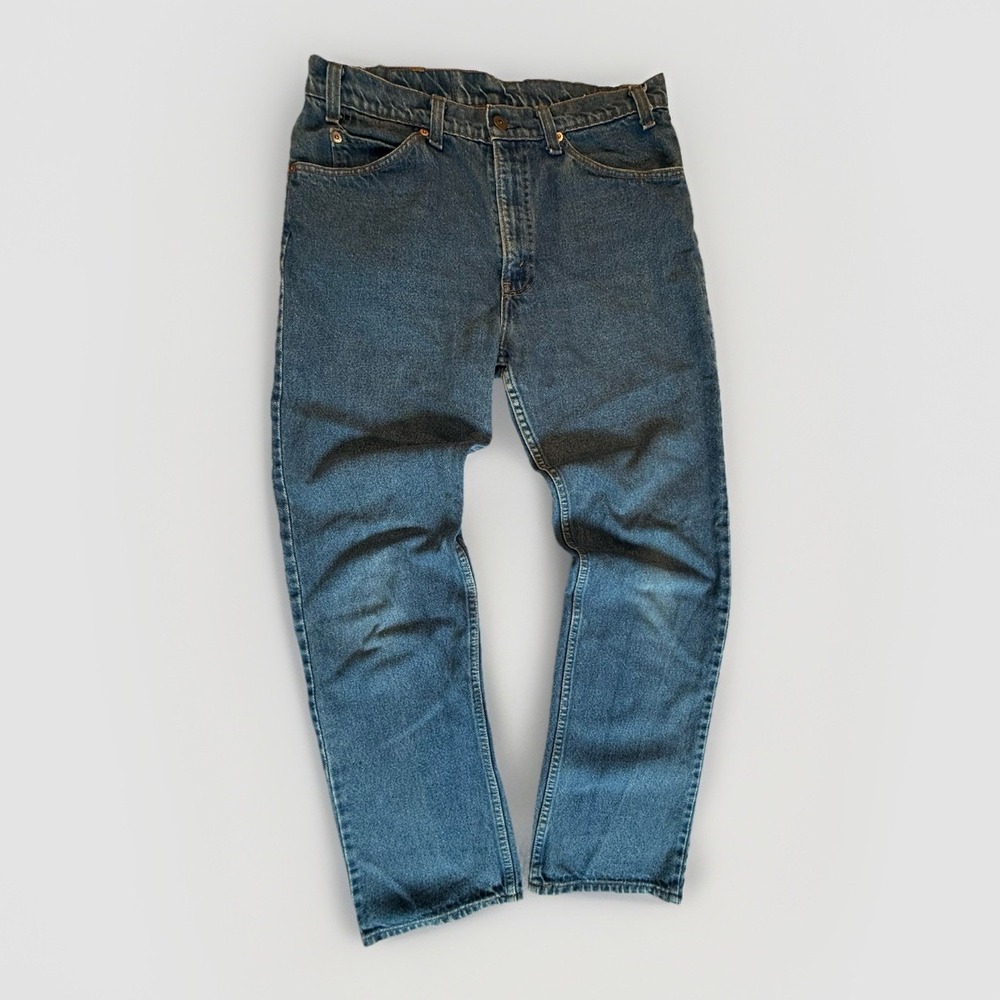 Vintage 1970's Boot Cut Punk Cowboy Levis 509 Orange Tab Jeans 34x32 (32x31)